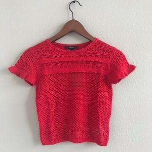 Vintage F21 Red Crochet Top